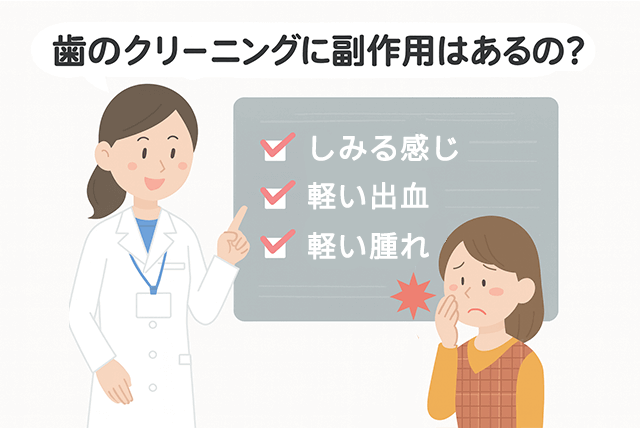 クリーニングに副作用はある?