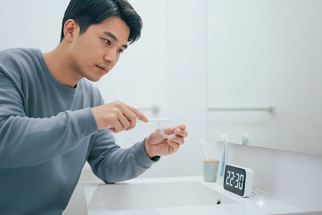 マウスピースの洗浄