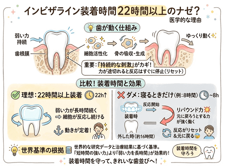 【図解】どうして22時間以上つけないとダメなの？