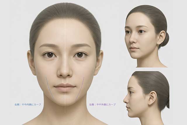 顔の左右非対称