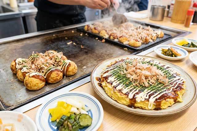 たこやき、お好み焼き