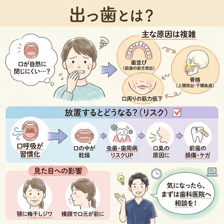 出っ歯とは？の図解