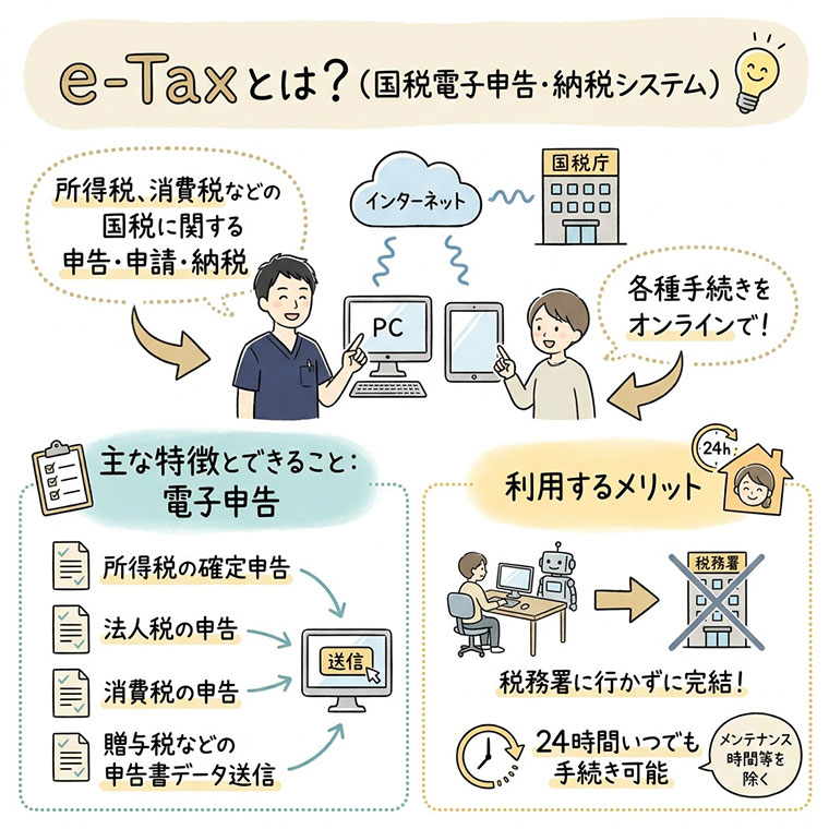 e-Taxとは？の図解