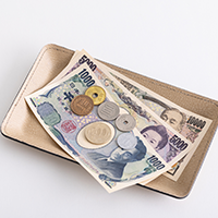 現金での支払い