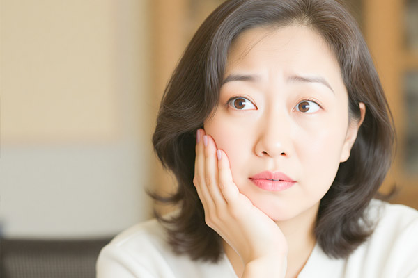 お口の中が気になる女性